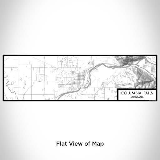 Flat View of Map Custom Columbia Falls Montana Map Enamel Mug in Classic