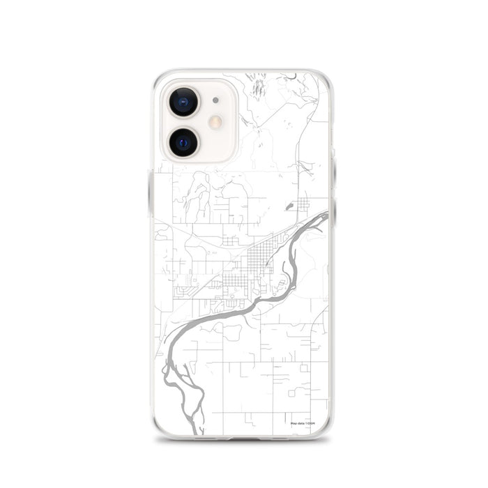 Custom Columbia Falls Montana Map iPhone 12 Phone Case in Classic