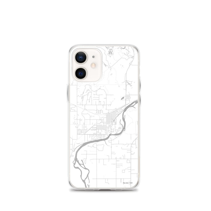 Custom Columbia Falls Montana Map iPhone 12 mini Phone Case in Classic