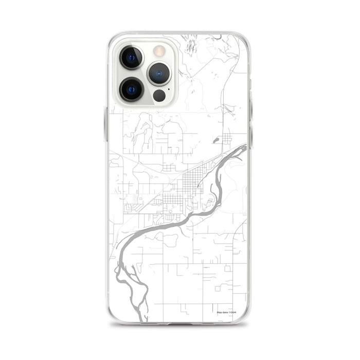 Custom Columbia Falls Montana Map iPhone 12 Pro Max Phone Case in Classic