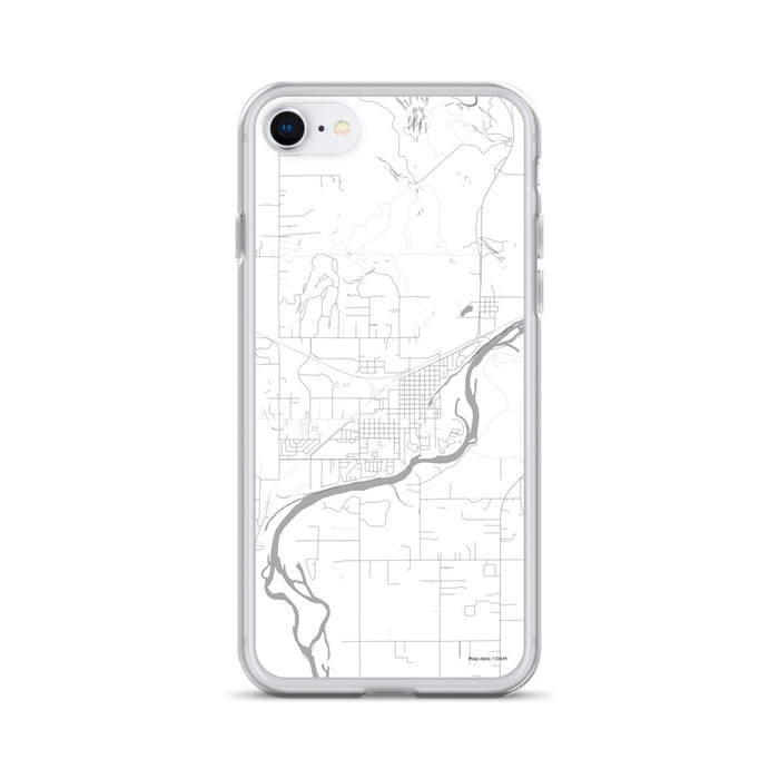 Custom Columbia Falls Montana Map iPhone SE Phone Case in Classic