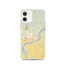 Custom Columbia Falls Montana Map iPhone 12 Phone Case in Woodblock