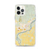 Custom Columbia Falls Montana Map iPhone 12 Pro Max Phone Case in Woodblock