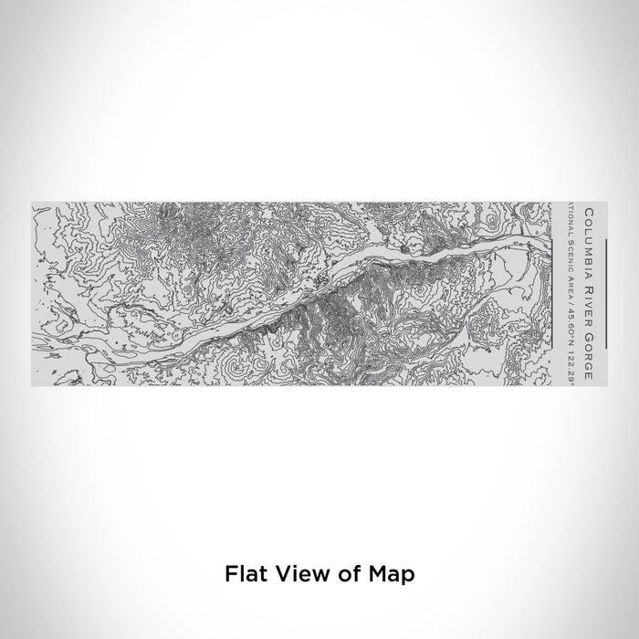 Rendered View of Columbia River Gorge National Scenic Area Map Engraving on 10oz Stainless Steel Insulated Cup with Sipping Lid