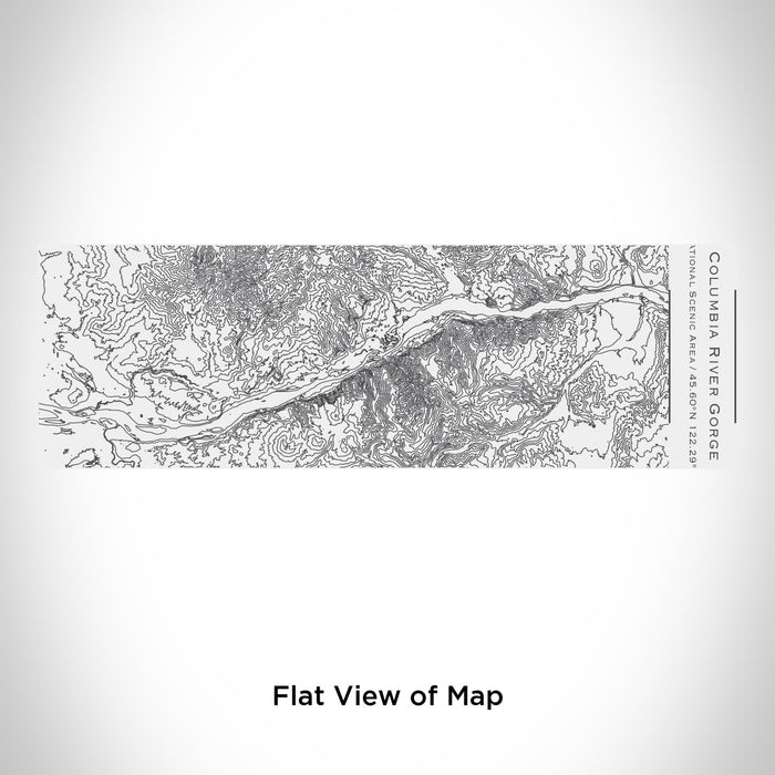 Rendered View of Columbia River Gorge National Scenic Area Map Engraving on 10oz Stainless Steel Insulated Cup with Sliding Lid in White