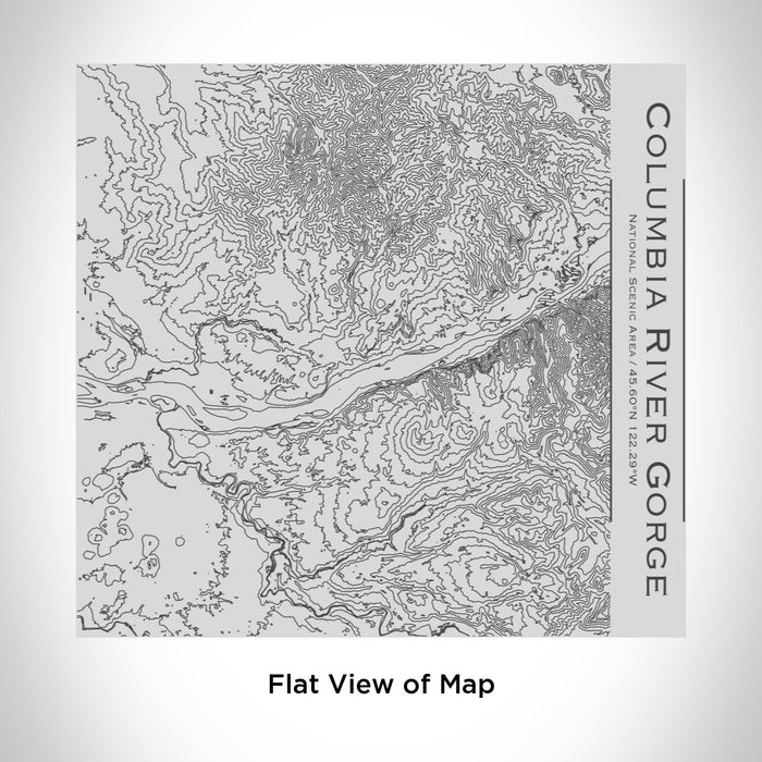 Rendered View of Columbia River Gorge National Scenic Area Map Engraving on 17oz Stainless Steel Insulated Tumbler