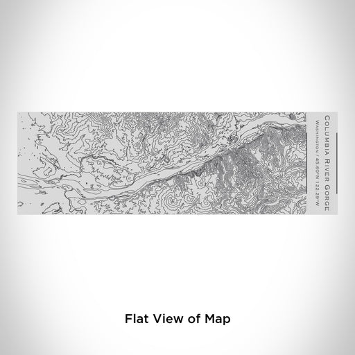 Rendered View of Columbia River Gorge Washington Map Engraving on 10oz Stainless Steel Insulated Cup with Sipping Lid