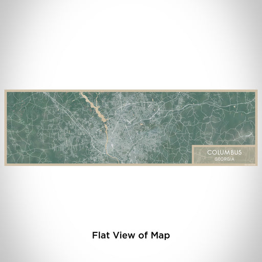 Flat View of Map Custom Columbus Georgia Map Enamel Mug in Afternoon