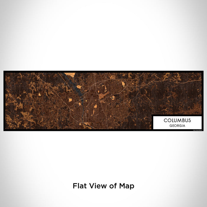 Flat View of Map Custom Columbus Georgia Map Enamel Mug in Ember