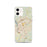 Custom Columbus Georgia Map iPhone 12 Phone Case in Woodblock