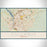 Columbus Georgia Map Print Landscape Orientation in Woodblock Style With Shaded Background
