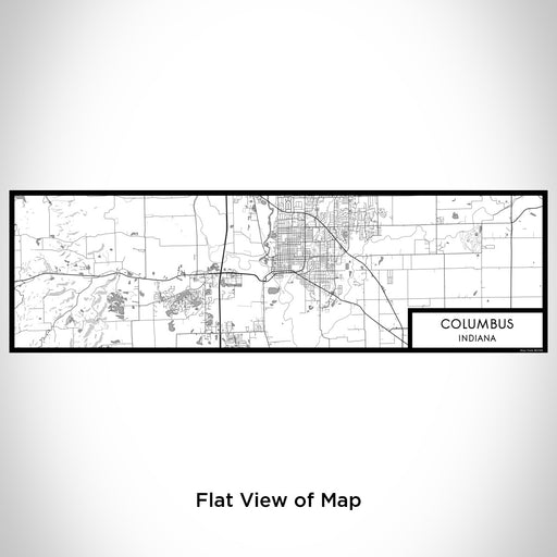 Flat View of Map Custom Columbus Indiana Map Enamel Mug in Classic
