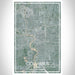 Columbus Ohio Map Print Portrait Orientation in Afternoon Style With Shaded Background