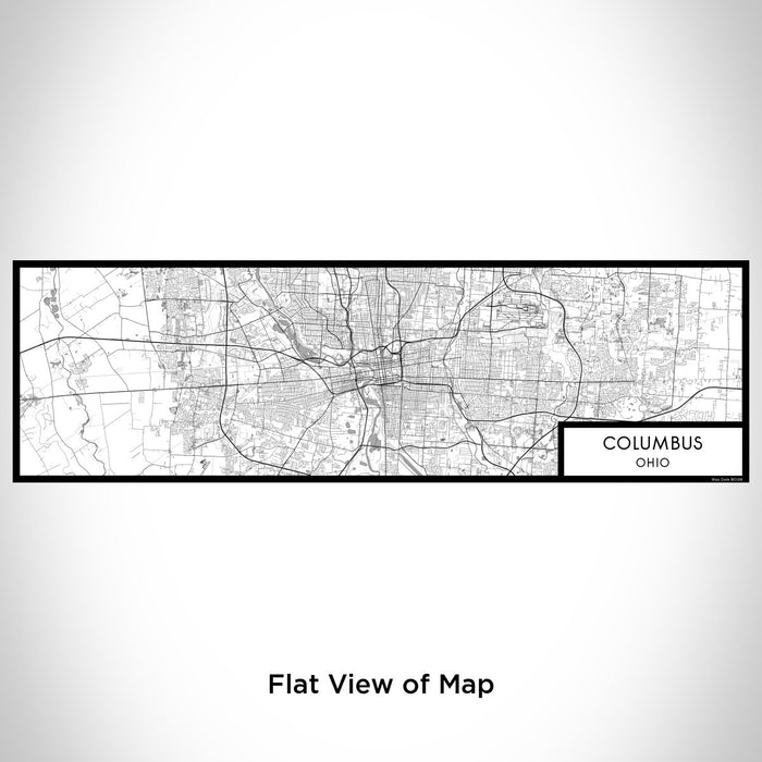 Flat View of Map Custom Columbus Ohio Map Enamel Mug in Classic