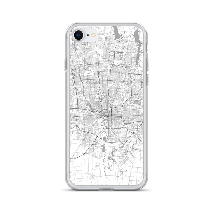 Custom Columbus Ohio Map iPhone SE Phone Case in Classic