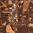 Columbus Ohio Map Print in Ember Style Zoomed In Close Up Showing Details