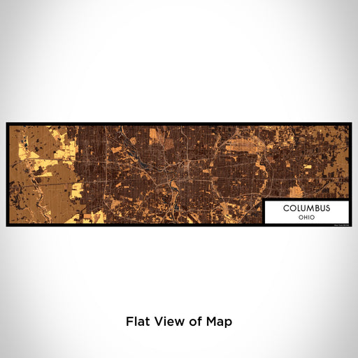 Flat View of Map Custom Columbus Ohio Map Enamel Mug in Ember