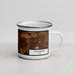 Right View Custom Columbus Ohio Map Enamel Mug in Ember