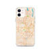 Custom Columbus Ohio Map iPhone 12 Phone Case in Watercolor