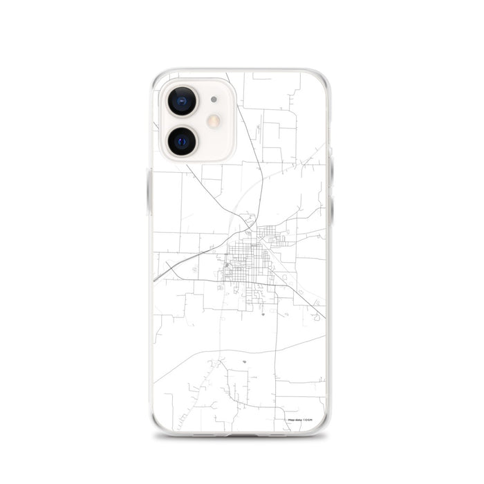 Custom Commerce Texas Map iPhone 12 Phone Case in Classic