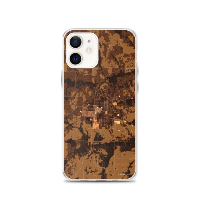 Custom Commerce Texas Map iPhone 12 Phone Case in Ember