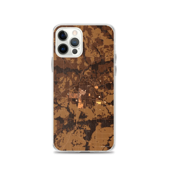 Custom Commerce Texas Map iPhone 12 Pro Phone Case in Ember