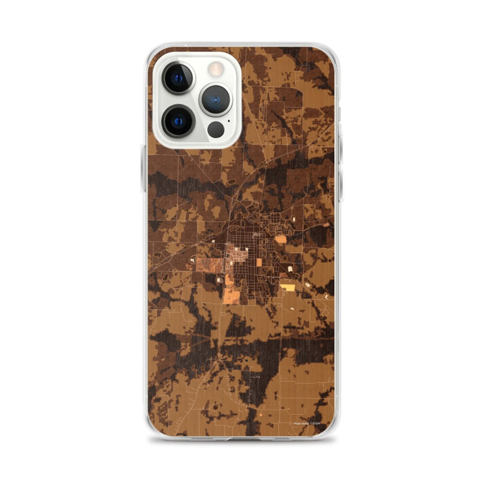 Custom Commerce Texas Map iPhone 12 Pro Max Phone Case in Ember