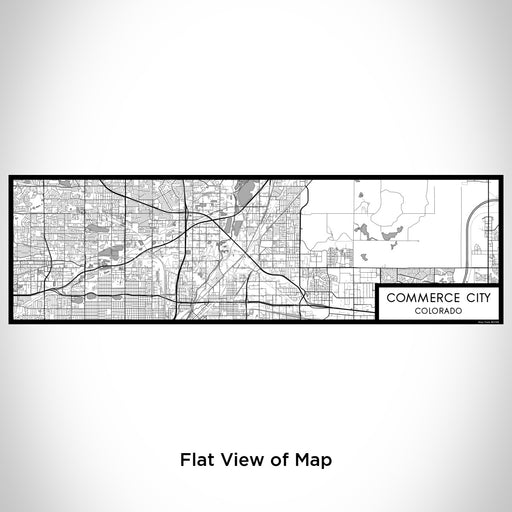 Flat View of Map Custom Commerce City Colorado Map Enamel Mug in Classic