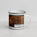 Right View Custom Commerce City Colorado Map Enamel Mug in Ember