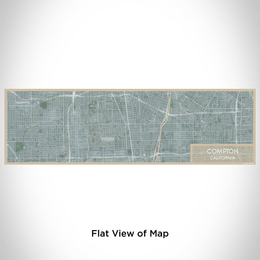 Flat View of Map Custom Compton California Map Enamel Mug in Afternoon