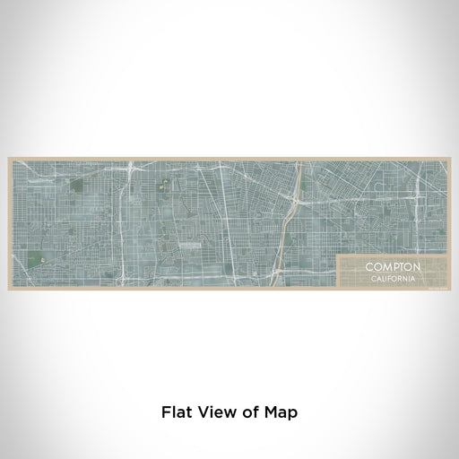 Flat View of Map Custom Compton California Map Enamel Mug in Afternoon