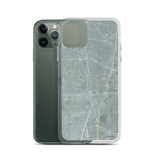 Custom Compton California Map Phone Case in Afternoon