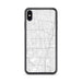 Custom iPhone XS Max Compton California Map Phone Case in Classic