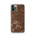 Custom iPhone 11 Pro Compton California Map Phone Case in Ember