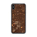 Custom iPhone XS Max Compton California Map Phone Case in Ember