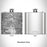 Rendered View of Compton California Map Engraving on 6oz Stainless Steel Flask