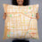 Person holding 22x22 Custom Compton California Map Throw Pillow in Watercolor