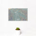 12x18 Concord California Map Print Landscape Orientation in Afternoon Style With Small Cactus Plant in White Planter
