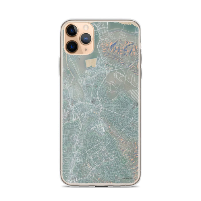 Custom iPhone 11 Pro Max Concord California Map Phone Case in Afternoon