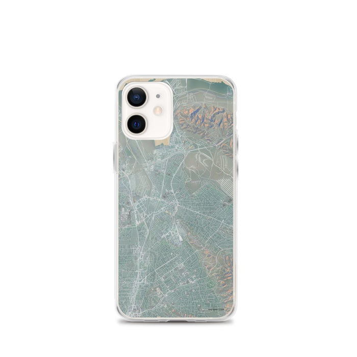 Custom iPhone 12 mini Concord California Map Phone Case in Afternoon