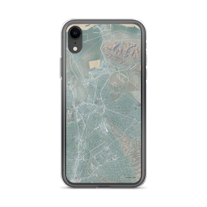 Custom iPhone XR Concord California Map Phone Case in Afternoon