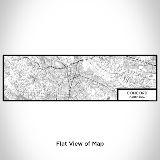 Flat View of Map Custom Concord California Map Enamel Mug in Classic