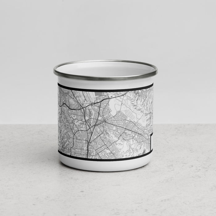 Front View Custom Concord California Map Enamel Mug in Classic