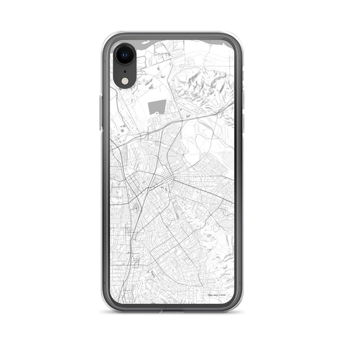 Custom iPhone XR Concord California Map Phone Case in Classic