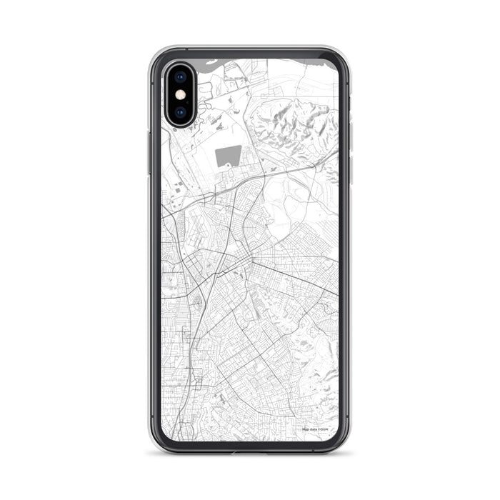 Custom iPhone XS Max Concord California Map Phone Case in Classic