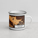 Right View Custom Concord California Map Enamel Mug in Ember