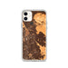 Custom iPhone 11 Concord California Map Phone Case in Ember