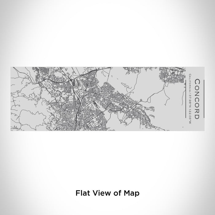 Rendered View of Concord California Map Engraving on 10oz Stainless Steel Insulated Cup with Sipping Lid