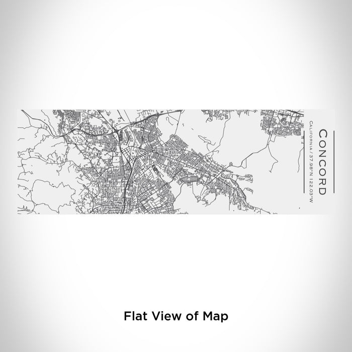 Rendered View of Concord California Map Engraving on 10oz Stainless Steel Insulated Cup with Sliding Lid in White