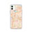 Custom iPhone 11 Concord California Map Phone Case in Watercolor